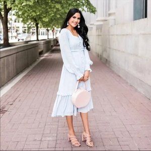 RARE NWT Rachel Parcell Blue Hydrangea Dress - XXSmall